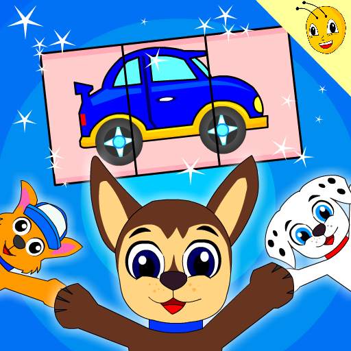 Puppy Kids Cars Puzzles - Paw Little Bee