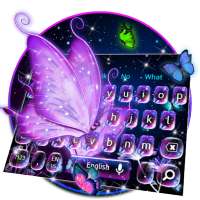 Neon Light Butterfly Keyboard