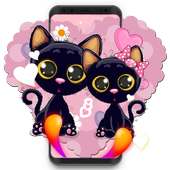 Black Cartoon Cat