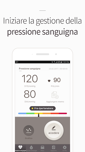 Pressione sanguigna Diario screenshot 1