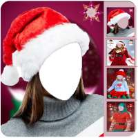 christmas face photo frames on 9Apps