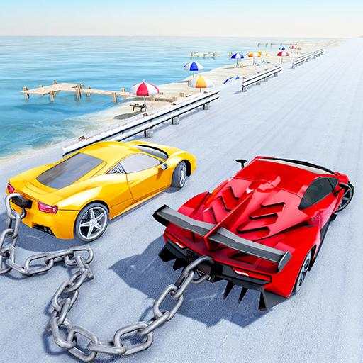 Chained Mega Ramp Car Stunt GT Racing Stunts Game