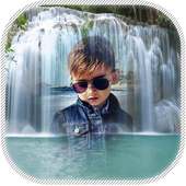 Waterfall photo frame