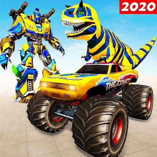 Monster Truck Transform Dino War Dragon Robot Game