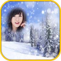 แต่งรูป กรอบรูปหิมะตก หน้าหนาว แต่งรูปสวยๆ on 9Apps