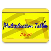 Multiplication Tables 11 to 20 on 9Apps