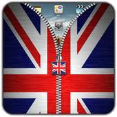 UK Flag Zipper Lock