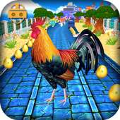 VR Subway Rooster Run: Jogo de Aventura Infinita