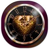 Golden Diamond Clock on 9Apps