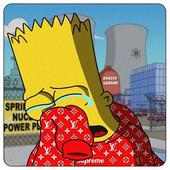 Supreme X Bart Simpson Wallpaper HD