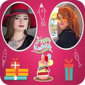 Birthday Dual Photo Frames on 9Apps