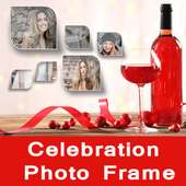 Glass and Bottle Celebration Photo Frames on 9Apps