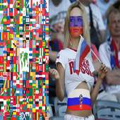 Flag Face Russia World Cup