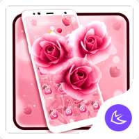 Pink Rose APUS Launcher theme