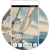 Sailing Ocean Theme: Beautiful Sailboat at Sea on 9Apps