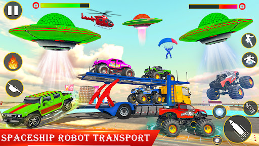 Spaceship Robot Transport Game screenshot 2