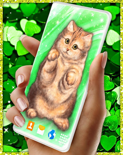 Cute Cat Live Wallpaper ❤️ Fluffy Kitty Wallpapers screenshot 3
