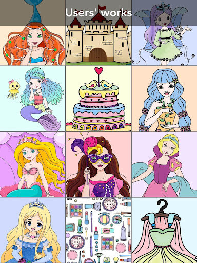 Princess coloring book screenshot 9