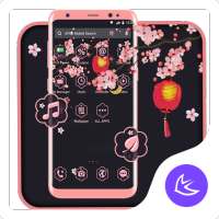 Night Flower APUS Launcher theme