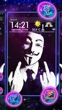 Download do APK de Anonymous Live Wallpaper Hack para Android