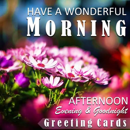 Good Morning Afternoon Evening Night Greeting Card