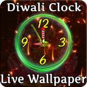 Diwali Clock live Wallpaper