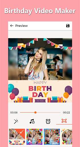 Birthday Song Video Maker screenshot 2