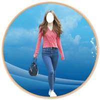 Women in Jeans Photo Frame on 9Apps
