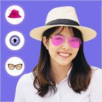 Girl Face Photo Editor - Cap, Eye, Glass on 9Apps