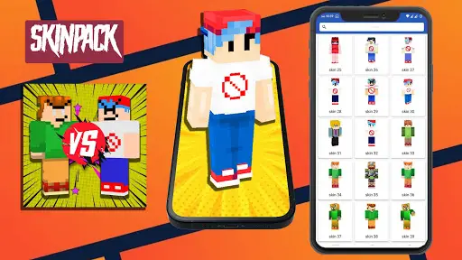 Download do APK de FNF Minecraft Skins PE para Android