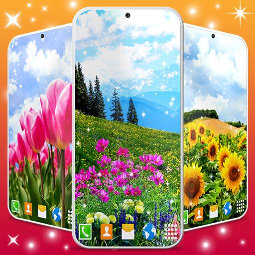 Flowers Live Wallpaper 🌻 Flower Field Wallpapers