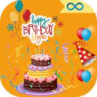 Birthday Photo Frame Maker - Birthday Card & Cake