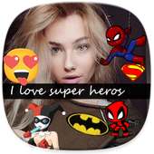 Photo Stickers For Super Heros on 9Apps