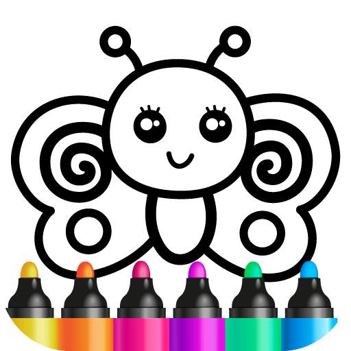 Toddler coloring apps for kids! Drawing games!