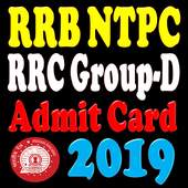RRB NTPC ADMIT CARD 2019