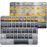 Gray Story Emoji Keyboard Skin on 9Apps