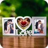 Wooden Dual Photo Frames HD on 9Apps