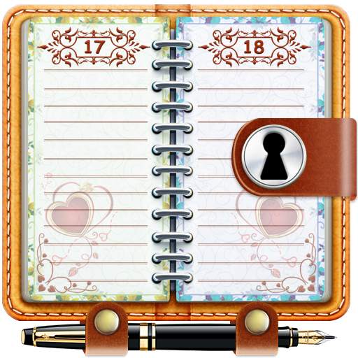 Diary with Lock Password & Scrapbook Notes Editor
