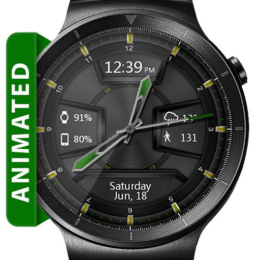 Daring Graphite HD WatchFace Widget Live Wallpaper