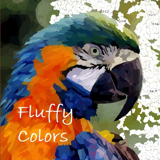 Fluffy Colors: Color by Number