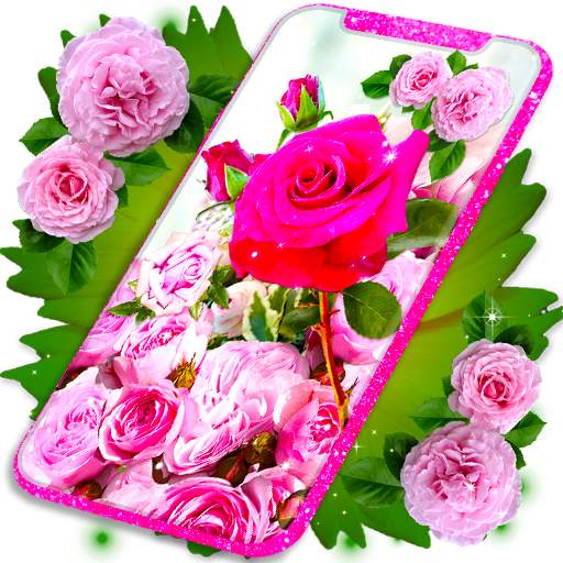 Pink Rose 4K Live Wallpaper