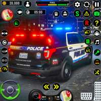 Polizeiauto-Fahrspiel 3d