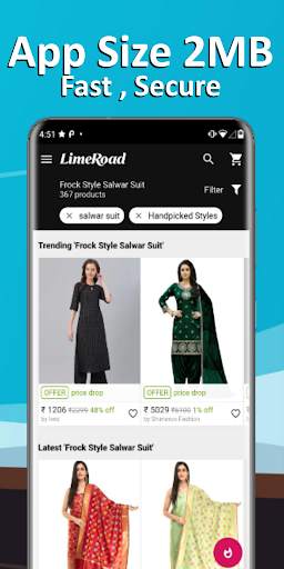 Salwar Suit Online Shopping Flipkart Amazon скриншот 2
