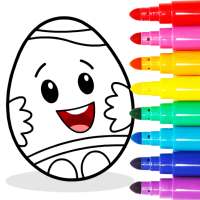 Easter Egg Coloring - Surprise Eggs Game For Kids