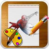 Superhero coloring Game