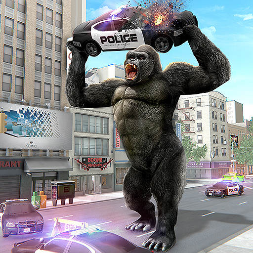 Xtreme Monster Gorilla City Attack- King Kong Game