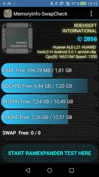 MemoryInfo & Swapfile Check На Андроид App Скачать - 9Apps