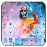 Colorful Smoke Keyboard Themes on 9Apps
