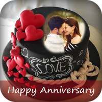 Name Photo On Anniversary Cake on 9Apps