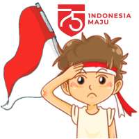 Sticker HUT RI 75 WAStickerApps - Indonesia Maju